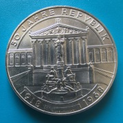 50 szylingów 1968 Austria 50 rocznica Republiki Ag 0,900 20 g