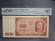 100 zł1948 rok 67 EPQ unikat tak wysoka nota