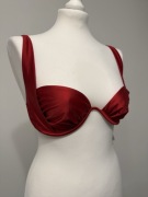 Elsa Hosk x NA-KD góra bikini błyszczące miseczki 75D