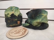 Komplet czapka komin Bawełniana Las  damski