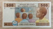 Afryka Środkowa. Kongo  500 Francs 2002 P-106 Tb UNC
