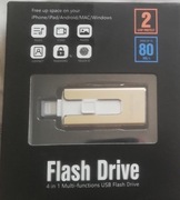 Pendrive 256GB USB 3.0 Flash Drive 4 w 1 zewnętrzny dysk iPhone OTG