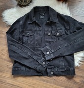 Katana kurtka jeansowa bawełniana czarna XS 34 streetwear