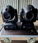 4 Głowice ADJ Focus Spot 2X i 2 case na kołach