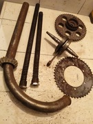 Zestaw starych części motocyklowych WSK SHL WFM Komar inne