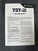 Safety Card / Karta Bezpieczeństwa El Al Izrael Boeing 737-700, 737-800