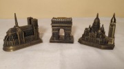3 miniatury zabytkowe Francji