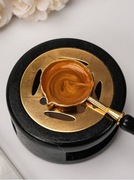 Zestaw podgrzewacz + łyżka do laku wosku - kolor czarno-złoty