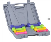 Zestaw hantli Homcom Zestaw hantli z etui przenośne 0,5 kg/1 kg/1,5 kg/2 kg