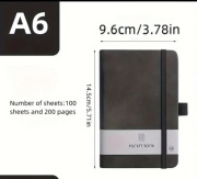 Notatnik A6 czarny 200 stron nowy