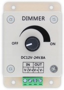 Ściemniacz Manualny LED DIMMER 12V 24V 8A 96W ster