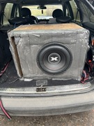 Subwoofer + wzmacniacz + kable + regulator