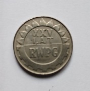 20 zł  XXV RWPG 1974, śr. 29mm, CuNi, waga10,15g,stan UNC