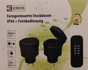 EMOS Gniazda zewnętrzne ogrodowe na pilota sterowane