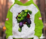 Nowa świetna bluza chłopięca Marvel z Hulkiem rozm 128