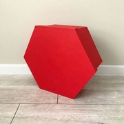 Duże pudełka prezentowe sześciokątne 40x40x6 cm