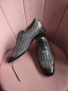 Eleganckie skórzane buty męskie rozmiar 43