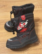 Zimowe czarne śniegowce dziecięce Walky, rozmiar 26 - ciepłe i stylowe