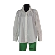 H&M Koszula Biała Oversize 100% Bawełna Minimalizm M L Szafa Kapsułowa