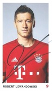 Robert LEWANDOWSKI oryginalny autograf karta Bayern