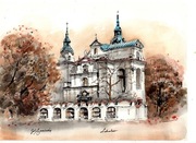 Lubartów -  21 x 28 cm  Akwarela - Pomysł na prezent 