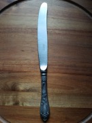 Noże ZSSR Melchior posrebrzane sygnowane w języku rosyjskim