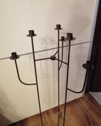 Świecznik metalowy stojący, na 6 świeczek 