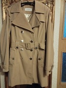 Calvin Klein luksusowy płaszcz typu trencz 