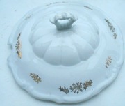 Pokrywa porcelanowa wazy biała średnica 25/21,5