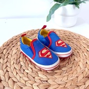 Kapcie niechodki trampki slip on 19 Supermen niebieskie czerwone 