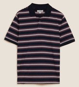MĘSKA KOSZULKA POLO W PASKI M&S Marks & Spencer 100% BAWEŁNA 2XL