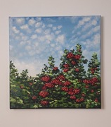 Obraz olejny na płótnie, Rękodzieło, Pejzaż 30x30