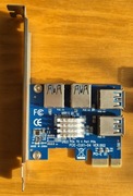 ROZDZIELACZ ADAPTER 4x PCI-E RISER SPLITTER V1 – Używany, w pełni sprawny