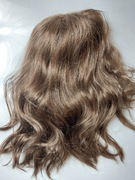 Nowa falowana  brązowa peruka stfantasy jak ludzkie włosy 