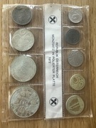 Austria cały rocznik z 1972r srebro 50, 25 i 10 szylingów