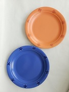 Duże talerze komplet dwóch talerzy kolekcja Saba vintage