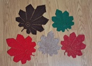 Serwetka szydełkowa Liść Klonu różne nowe