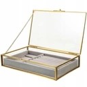 Pierścieniowe etui do przechowywania Tacki Szkło