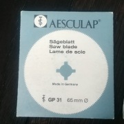 Aesculap ostrze, tarcza 65mm do pił chirurgicznych