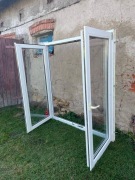 okno plastikowe 4 szt (z ruchomym słupkiem) 144x159