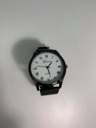 Zegarek GENEVA czarno-biały rzymskie cyfry