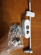 Zabezpieczenie blokada na okno kluczyk biały