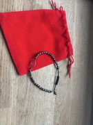 Bransoletka SREBRO Znak Zodiaku WODNIK Hematyt Kamień Naturalny Sznurkowa