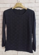 Veso czarna bluzka z koronką L XL 40 42 
