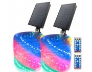 Lampki Solarne Ogrodowe Wodoodporne 20M 2 SZTUKI