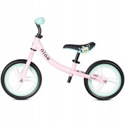 Rowerek biegowy Bergen Nino dla 2 latki Lekki Bezpieczny Różowo Miętowy