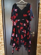 Sukienka Yours – Asymetryczna, Kwiatowy Wzór, Rozmiar 48