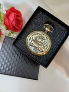 Zegarek kieszonkowy- Antyczny - Róża