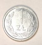 Moneta 1 zł  1989 roku