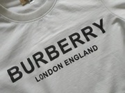 BURBERRY LONDON  ___ biała ciepła bluza logo print napis  __ BDB___34/36